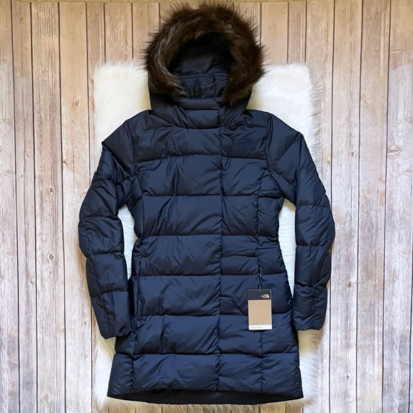 The North Face Women’s New Dealio Down Parka In Navy - Picture 3 of 10